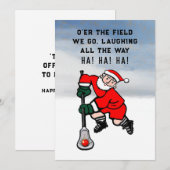 Cartes Pour Fêtes Annuelles Fêtes de Noël de crosse drôle (Devant / Derrière)