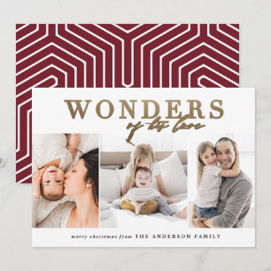 Cartes Pour Fêtes Annuelles Fêtes de Noël de l'or religieux moderne