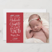 Cartes Pour Fêtes Annuelles Fêtes de Noël du premier bébé  (Devant)