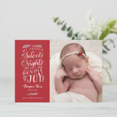 Cartes Pour Fêtes Annuelles Fêtes de Noël du premier bébé  (Debout devant)