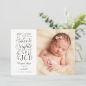 Cartes Pour Fêtes Annuelles Fêtes de Noël du premier bébé (Debout devant)