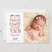 Cartes Pour Fêtes Annuelles Fêtes de Noël du premier bébé (Devant)