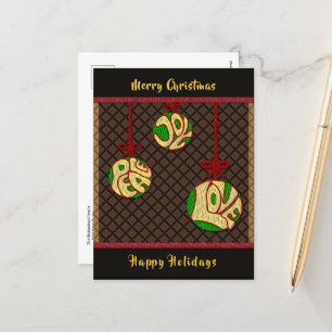 Cartes Pour Fêtes Annuelles Fêtes de Noël Paix Joie Amour Nouvel an