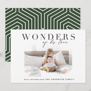 Cartes Pour Fêtes Annuelles Fêtes de Noël religieux chic et multiphoto