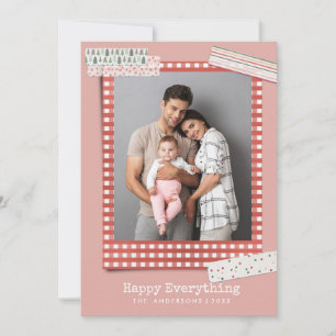 Cartes Pour Fêtes Annuelles Fêtes en scrapbooking photo de cadre à carreaux