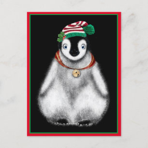 Cartes Pour Fêtes Annuelles Fêtes festives de Noël Pingouin