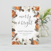 Cartes Pour Fêtes Annuelles Fêtes Rustiques Joyeux Et Frontale Lumineuse (Debout devant)