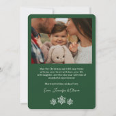 Cartes Pour Fêtes Annuelles Fêtes Vert foncé Scribbles Arch Joyeux Noël (Dos)