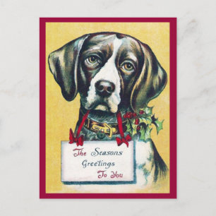 Cartes Pour Fêtes Annuelles Fêtes Vintages de chien