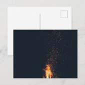 Cartes Pour Fêtes Annuelles feu (Devant / Derrière)