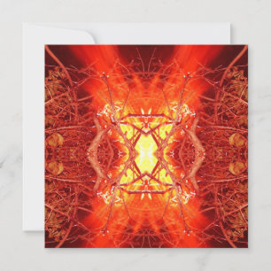 Cartes Pour Fêtes Annuelles Feu Abstrait