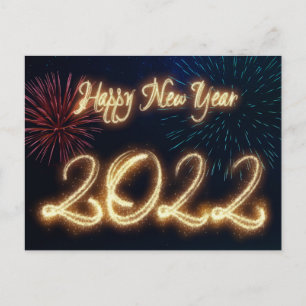 Cartes Pour Fêtes Annuelles Feu d'artifice du Joyeux Nouvel An 2022