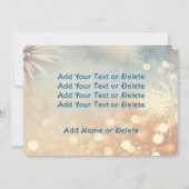 Cartes Pour Fêtes Annuelles Feu d'artifice Joyeux Nouvel An & Noël 2 Côté Desi (Dos)