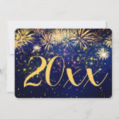 Cartes Pour Fêtes Annuelles Feu d'artifice Joyeux Nouvel An & Noël 2 Côté Desi (Devant)