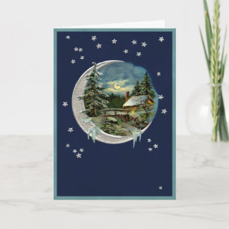 Cartes Pour Fêtes Annuelles Feu de lune dans le Vermont