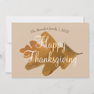 Cartes Pour Fêtes Annuelles feuillage de automne fleuri bon thanksgiving