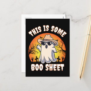 Cartes Pour Fêtes Annuelles FEUILLE D'Halloween Halloween Ghost