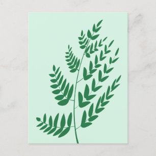 Cartes Pour Fêtes Annuelles Feuille Plante verte