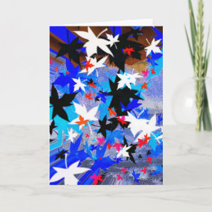 Cartes Pour Fêtes Annuelles Feuilles dans l'art au clair de lune