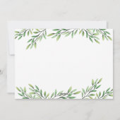 Cartes Pour Fêtes Annuelles Feuilles d'aquarelle simple photo moderne (Dos)