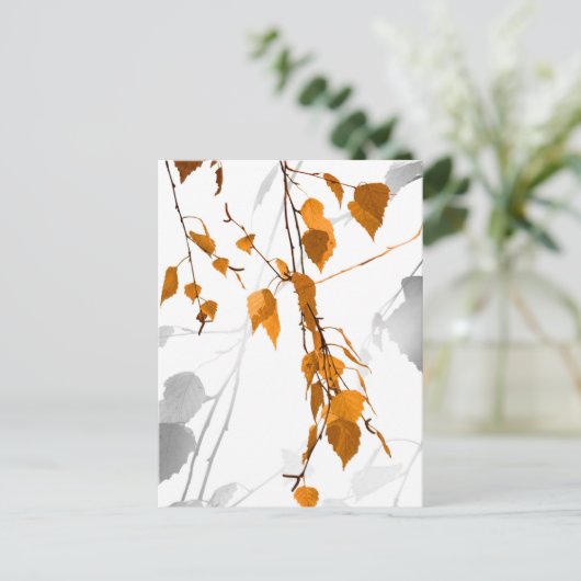 Cartes Pour Fêtes Annuelles Feuilles d'automne 2 (Debout devant)