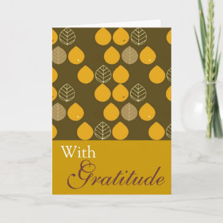 Cartes Pour Fêtes Annuelles Feuilles d'automne élégantes
