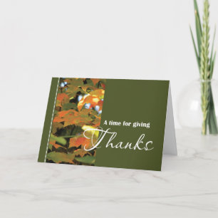 Cartes Pour Fêtes Annuelles Feuilles de Thanksgiving