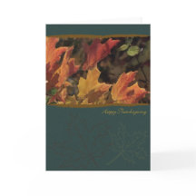 Feuilles peintes pour Thanksgiving