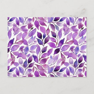 Cartes Pour Fêtes Annuelles Feuilles violettes