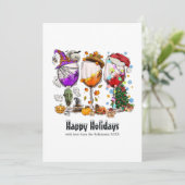 Cartes Pour Fêtes Annuelles Feux de Noël (Debout devant)