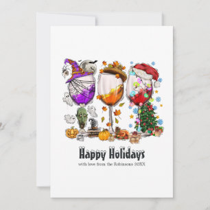 Cartes Pour Fêtes Annuelles Feux de Noël