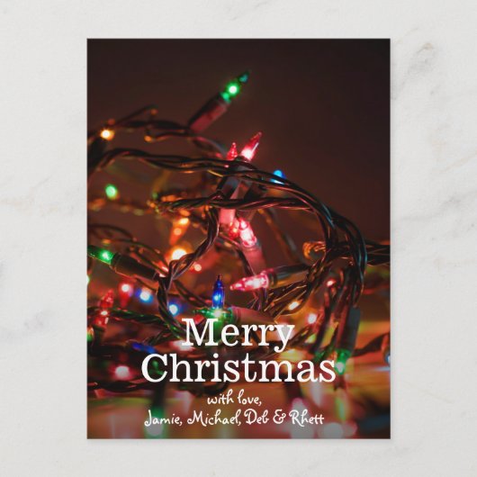 Cartes Pour Fêtes Annuelles Feux de Noël (Devant)