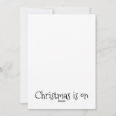 Cartes Pour Fêtes Annuelles Feux de Noël (Dos)