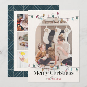 Cartes Pour Fêtes Annuelles Feux de Noël Arche 4 Photo Noël Marine