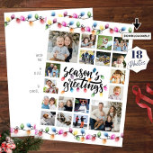 Cartes Pour Fêtes Annuelles Feux de Noël Joyeuses Fêtes 18 Photos