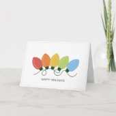 Cartes Pour Fêtes Annuelles Feux graphiques modernes Noël (Devant)