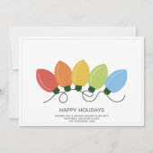 Cartes Pour Fêtes Annuelles Feux graphiques modernes Noël (Devant)