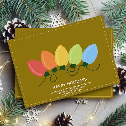 Cartes Pour Fêtes Annuelles Feux graphiques modernes Noël