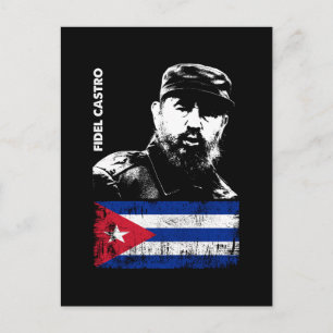 Cartes Pour Fêtes Annuelles Fidel Castro Cuba Révolution Drapeau cubain