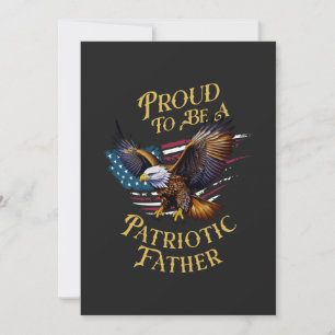 Cartes Pour Fêtes Annuelles Fier d'être un père patriotique
