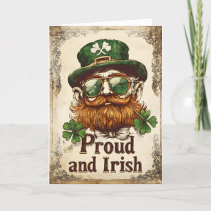 Cartes Pour Fêtes Annuelles Fier et irlandais Saint Patrick