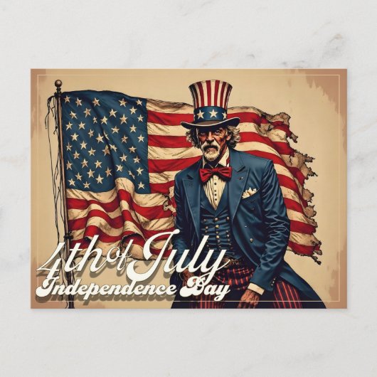 Cartes Pour Fêtes Annuelles Fière âme du 4 juillet (Devant)