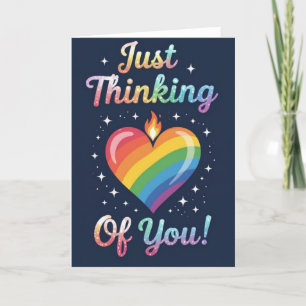 Cartes Pour Fêtes Annuelles Fierté Amour arc-en-ciel, LGBTQIA