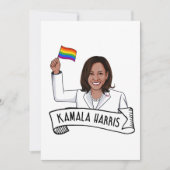 Cartes Pour Fêtes Annuelles Fierté heureuse de Kamala Harris (Devant)