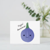 Cartes Pour Fêtes Annuelles figue Awesome Fig Pun (Debout devant)