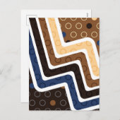 Cartes Pour Fêtes Annuelles Figures géométriques 2 (Devant / Derrière)