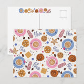 Cartes Pour Fêtes Annuelles Fika, café avec ami (Devant / Derrière)