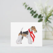 Cartes Pour Fêtes Annuelles Fil Fox Terrier Noël (Debout devant)