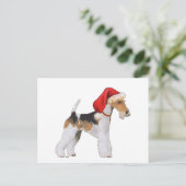 Cartes Pour Fêtes Annuelles Fil Fox Terrier Noël (Debout devant)