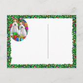 Cartes Pour Fêtes Annuelles Fil Fox Terrier Offres ouvertes Noël (Dos)